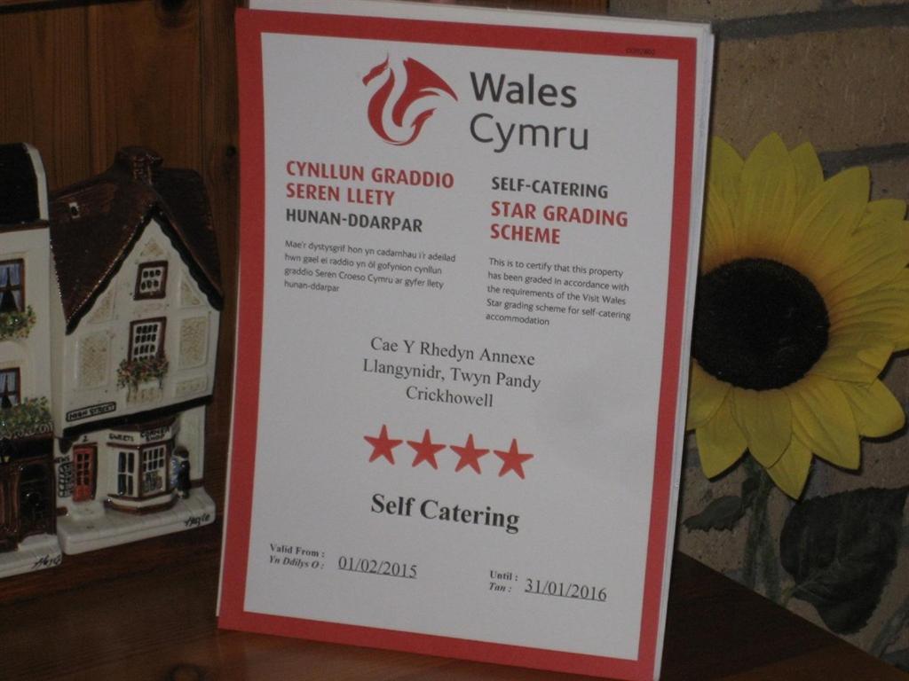 Hotel Cae Y Rhedyn Annexe à Crickhowell Extérieur photo
